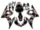 2003-2004 Yamaha YZF R6 Motorcycle Fairings - Glossy Black Red White Lucky Strike Motul