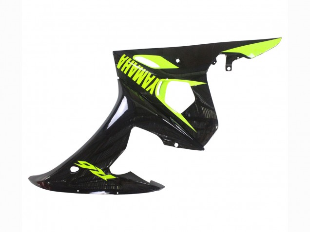 2003-2004 Yamaha YZF R6 Motorcycle Fairings - Glossy Black Neon Yellow