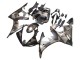 2003-2004 Yamaha YZF R6 Motorcycle Fairings - Grey Matte Black Geometric