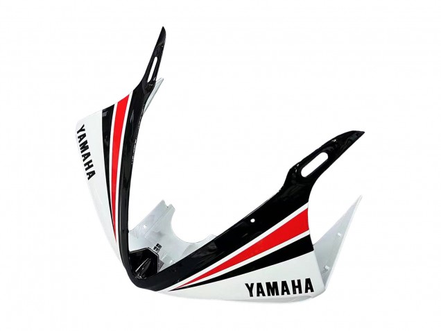 2003-2004 Yamaha YZF R6 Motorcycle Fairings - White Red Glossy Black Motul