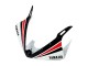 2003-2004 Yamaha YZF R6 Motorcycle Fairings - White Red Glossy Black Motul