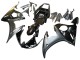 2003-2004 Yamaha YZF R6 Motorcycle Fairings - Glossy Black Matte Black Gold Chameleon