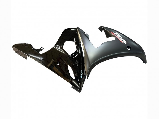 2003-2004 Yamaha YZF R6 Motorcycle Fairings - Glossy Black Matte Black Gold Chameleon