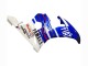 2005 Yamaha YZF 600 R6 Motorcycle Fairings - Blue White Red Motul Michelin Fiat