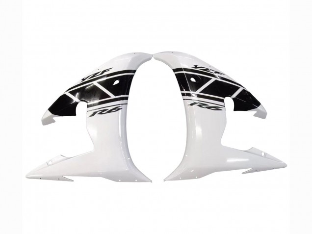 2005 Yamaha YZF 600 R6 Motorcycle Fairings - White Black