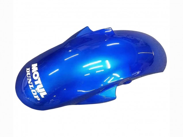 2005 Yamaha YZF 600 R6 Motorcycle Fairings - White Blue Dunlop Fiat Motul