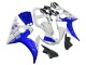 2005 Yamaha YZF 600 R6 Motorcycle Fairings - White Blue Yamalube