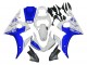 2005 Yamaha YZF 600 R6 Motorcycle Fairings - White Blue Yamalube