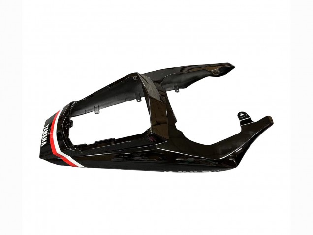 2005 Yamaha YZF 600 R6 Motorcycle Fairings - Glossy Black White Lucky Strike Motul