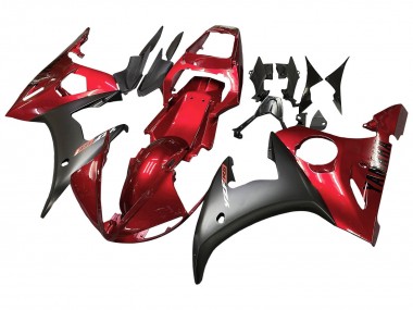 2005 Yamaha YZF 600 R6 Motorcycle Fairing - Red Matte Black