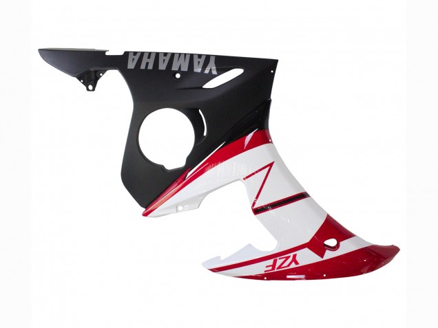 2005 Yamaha YZF 600 R6 Motorcycle Fairings - Red White Matte Black