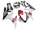 2005 Yamaha YZF 600 R6 Motorcycle Fairings - White Black Red Motul