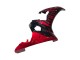 2005 Yamaha YZF 600 R6 Motorcycle Fairings - Black with Red Flame
