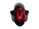 2005 Yamaha YZF 600 R6 Motorcycle Fairings - Black with Red Flame