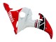 2005 Yamaha YZF 600 R6 Motorcycle Fairings - White Red Glossy Black