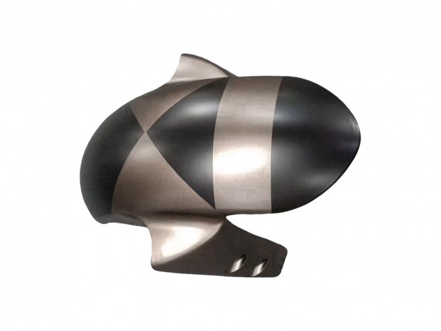 2005 Yamaha YZF 600 R6 Motorcycle Fairings - Matte Black Grey Geometric