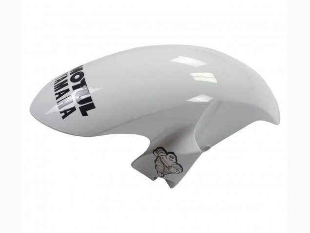 2006-2007 Yamaha YZF 600 R6 Motorcycle Fairings - White Glossy Black Motul Michelin