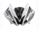 2006-2007 Yamaha YZF 600 R6 Motorcycle Fairings - White Glossy Black Motul Michelin