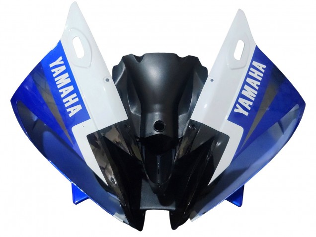 2006-2007 Yamaha YZF 600 R6 Motorcycle Fairings - White Blue Red Fiat Motul Michelin