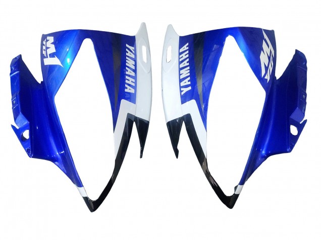 2006-2007 Yamaha YZF 600 R6 Motorcycle Fairings - White Blue Red Fiat Motul Michelin
