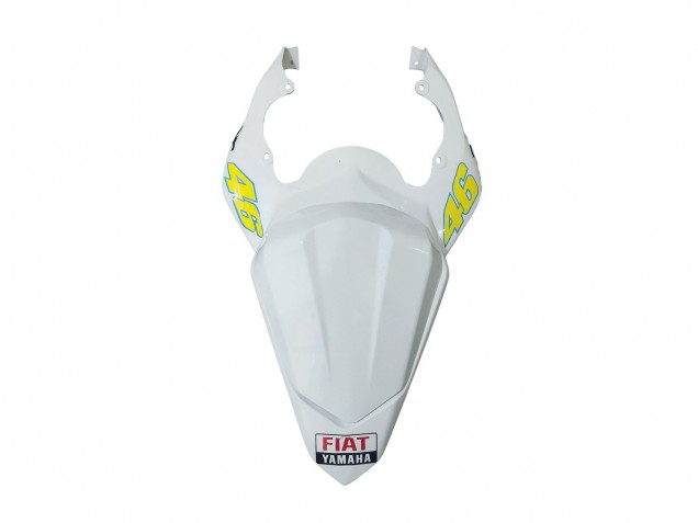 2006-2007 Yamaha YZF 600 R6 Motorcycle Fairings - White Blue Red Fiat Motul Michelin