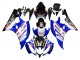2006-2007 Yamaha YZF 600 R6 Motorcycle Fairings - White Blue Black Fimer Volvo Yamalube Sterilgarda