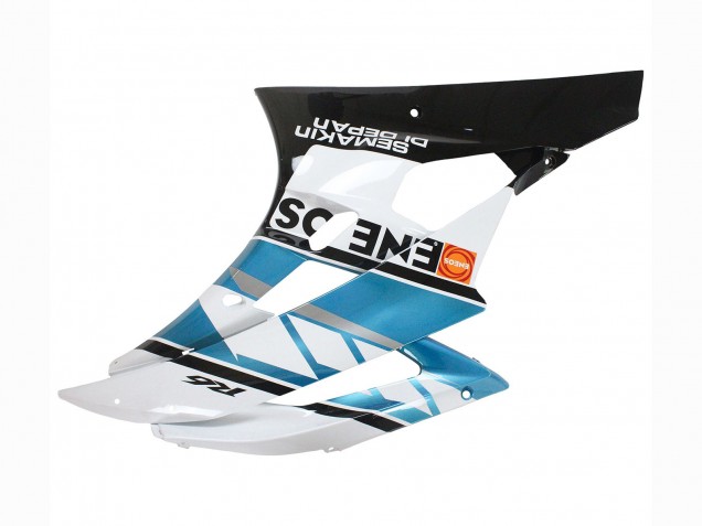 2006-2007 Yamaha YZF 600 R6 Motorcycle Fairings - White Blue Black Semakin Didepan ENEOS