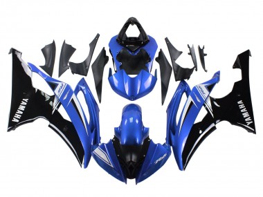 2008-2016 Yamaha YZF 600 R6 Motorcycle Fairings - White Blue Glossy Black
