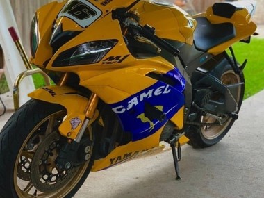 2008-2016 Yamaha YZF 600 R6 Motorcycle Fairings - Yellow Blue Camel Motul Michelin