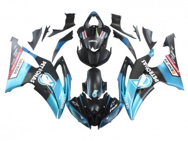 2008-2016 Yamaha YZF 600 R6 Motorcycle Fairings - Light Blue Matte Black Petronas ENEOS