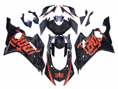 2008-2016 Yamaha YZF 600 R6 Motorcycle Fairings - Red Glossy Black