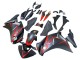 2011-2015 Honda CBR250RR Motorcycle Fairings - Matte Black Red Stripe