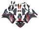 2011-2015 Honda CBR250RR Motorcycle Fairings - Matte Black Red Stripe