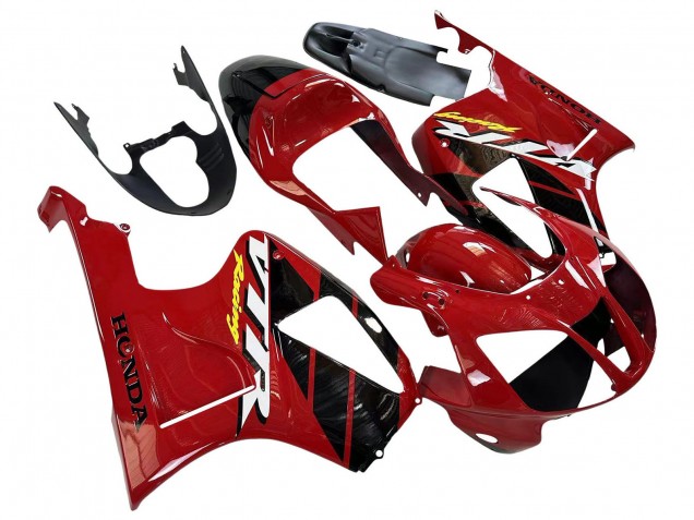 2000-2006 Honda VTR1000 Motorcycle Fairings - Red Black Stripe Racing