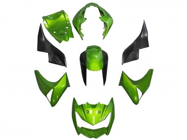 2003-2006 Kawasaki Z1000 Motorcycle Fairing - Green Glossy Black
