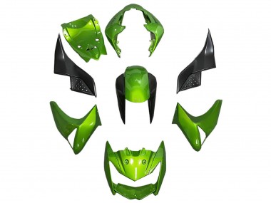 2003-2006 Kawasaki Z1000 Motorcycle Fairing - Green Glossy Black