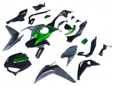 2014-2019 Kawasaki Z1000 Motorcycle Fairings - Black Green Grey