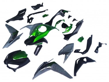 2014-2019 Kawasaki Z1000 Motorcycle Fairings - Black Green Grey
