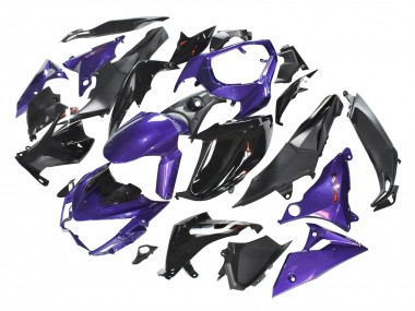 2014-2019 Kawasaki Z1000 Motorcycle Fairings - Purple Glossy Black Matte Black