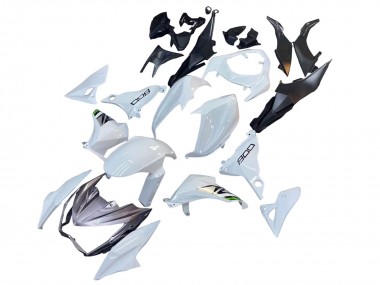 2013-2018 Kawasaki Z800 Motorcycle Fairings - White Green Silver Black
