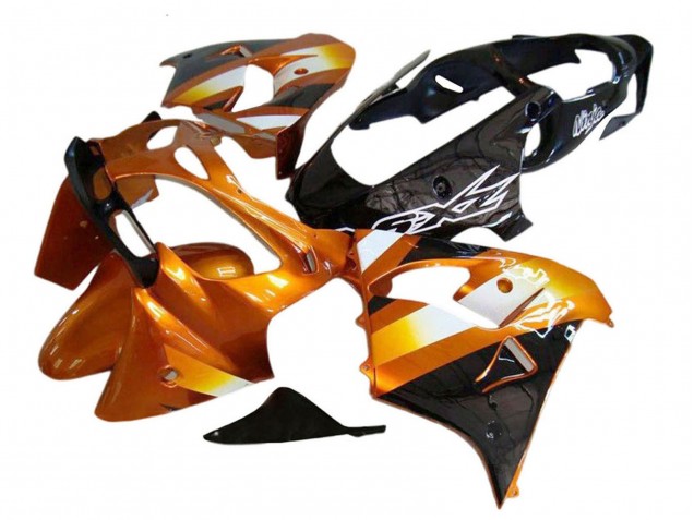 2000-2001 Kawasaki ZX9R Motorcycle Fairings - Orange Black