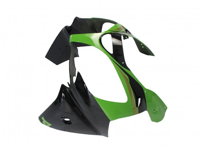 2000-2001 Kawasaki ZX9R Motorcycle Fairings - Green Black Playboy DENSO