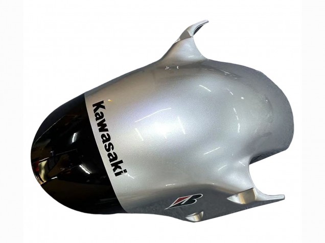 2002-2003 Kawasaki ZX9R Motorcycle Fairings - Silver Glossy Black Monster Elf