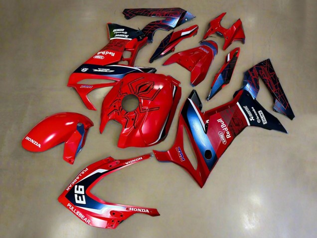 2019-2020 Honda CBR650R Motorcycle Fairings - Red White Dark Blue HRC Pull&Bear 93