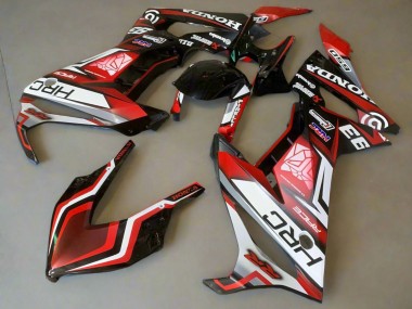 2019-2020 Honda CBR650R Motorcycle Fairings - White Red Glossy Black HRC