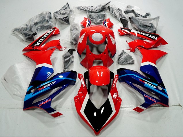 2019-2020 Honda CBR650R Motorcycle Fairings - Red White Blue Glossy Black HRC