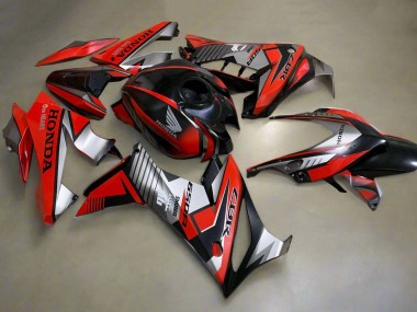 2021-2023 Honda CBR650R Motorcycle Fairings - Red Silver Glossy Black