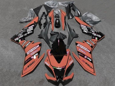 2009-2015 Aprilia RSV4 1000 Motorcycle Fairings - Orange Black