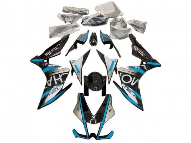 2009-2015 Aprilia RSV4 1000 Motorcycle Fairings - Silver Black Blue