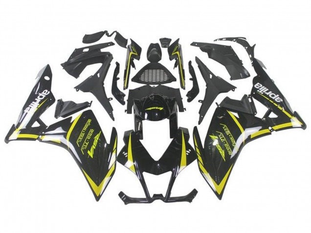 2009-2015 Aprilia RSV4 1000 Motorcycle Fairings - Black Yellow